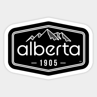Alberta Badge (white) Sticker